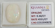 9.3/CT Natural FIRE OPAL with Govt. Lab Certificate-12313D49878